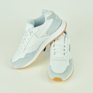 Reebok Grey and White Classic